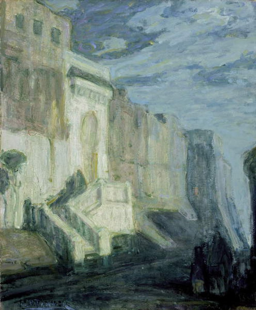 Detail of Moonlight: Walls of Tangiers, c.1913-14 by Henry Ossawa Tanner
