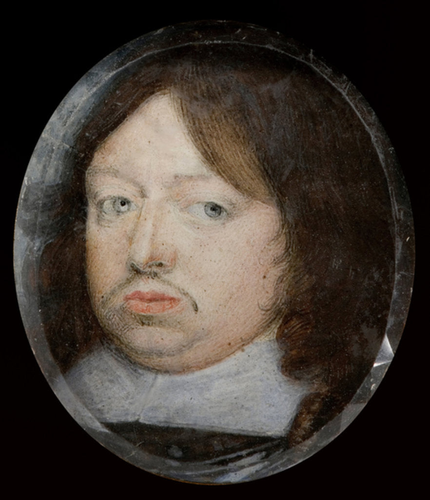 Detail of Miniature of Charles X, King of Sweden, c.1650 by Alexander Cooper