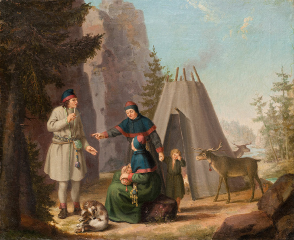 Detail of The Costumes of the Lapponians, c.1800 by Pehr Hillestrom