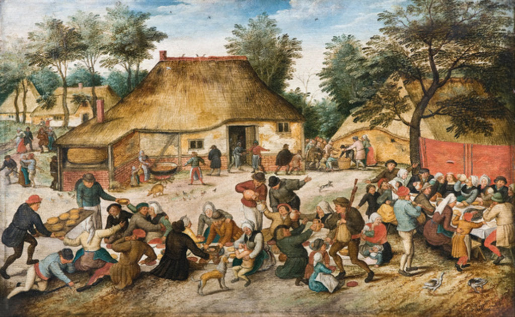 Detail of The Peasant Wedding, c.1600 by Pieter the Younger Brueghel