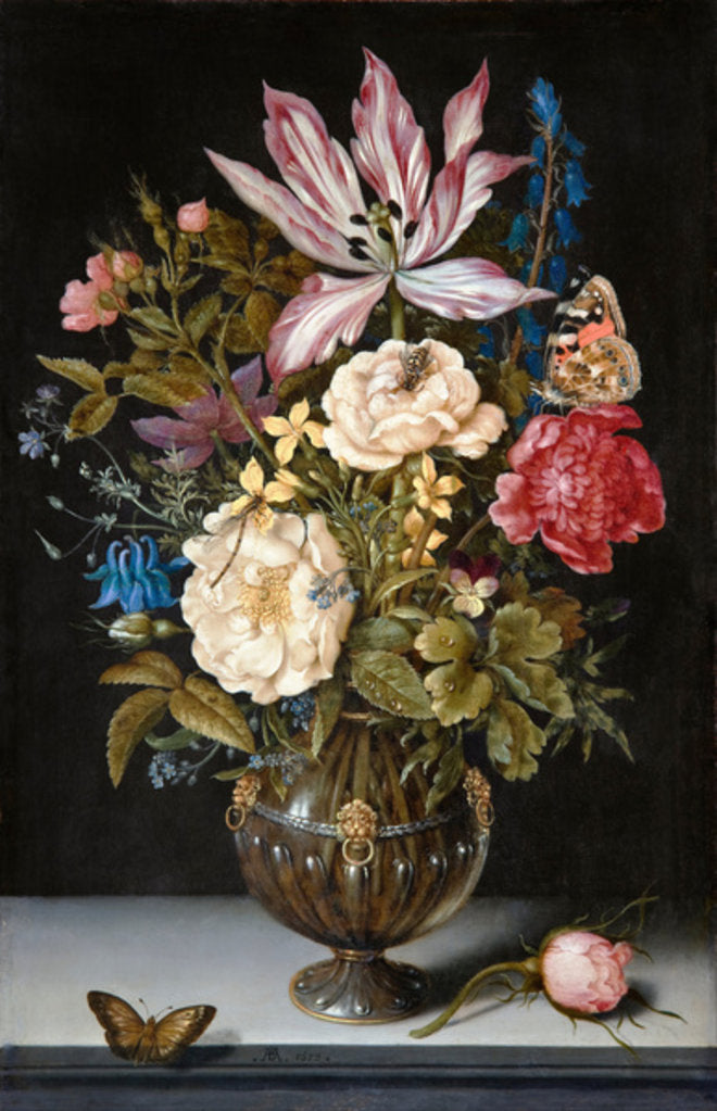 Detail of Still-Life with flowers, 1617 by Ambrosius the Elder Bosschaert