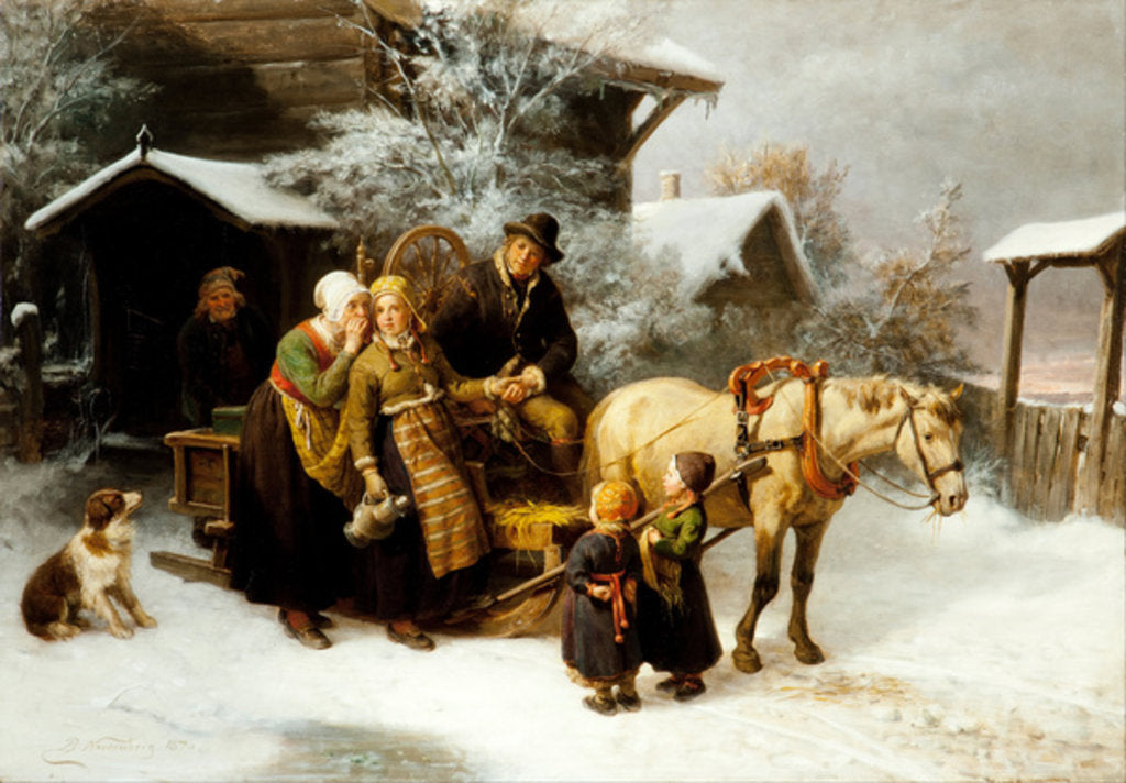 Detail of Leaving Home, 1870 by Bengt Nordenberg