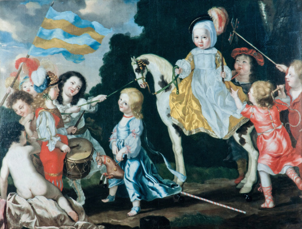 Detail of The children of Carl Gustav Wrangel, 1651 by David Klocker Ehrenstrahl