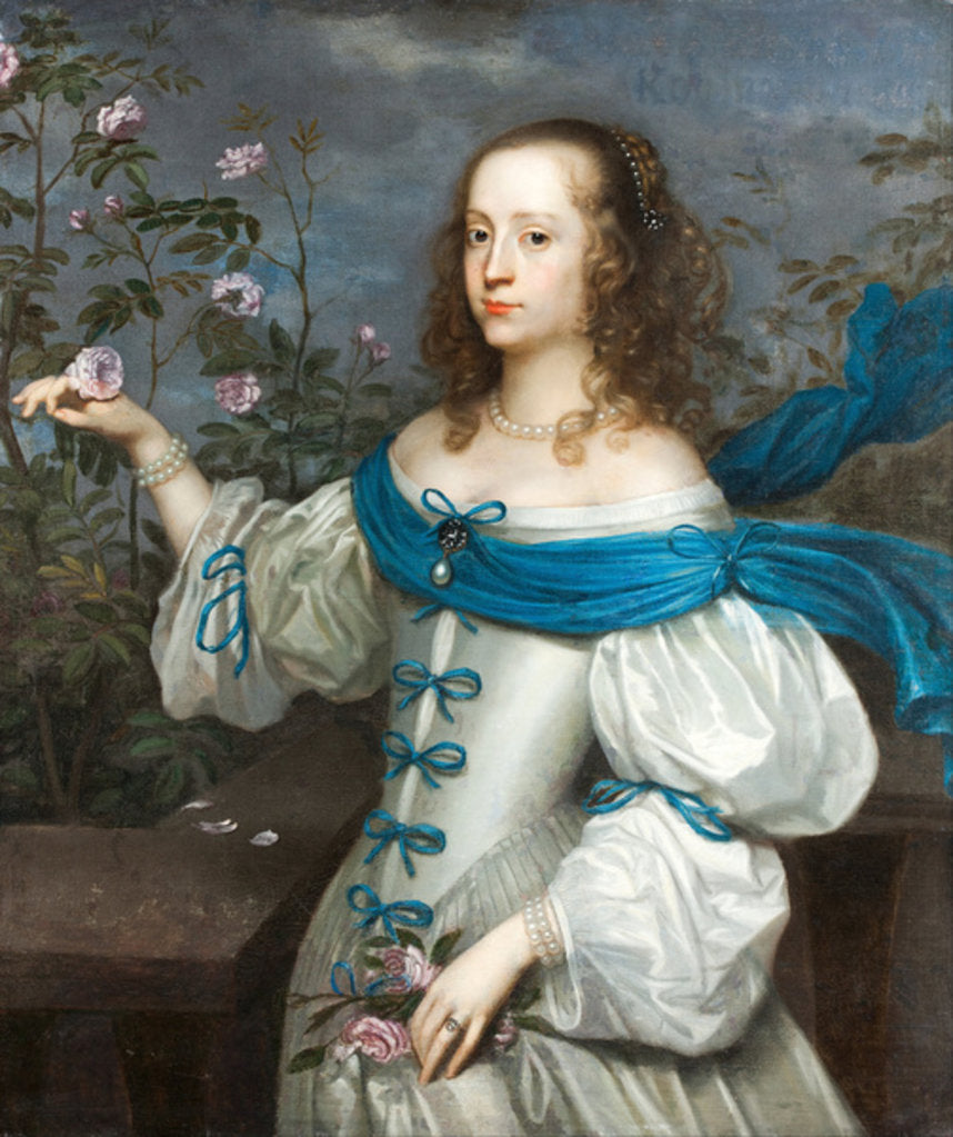 Detail of Countess Beata Elisabeth von Königsmarck, c.1654 by Hendrick Munnichhoven