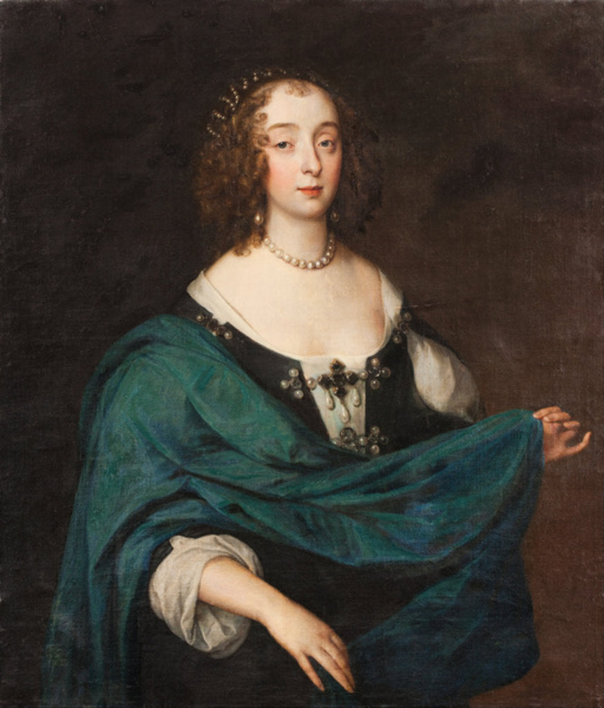 Detail of Mary Stewart, Duchess of Richmond and Lennox, c.1640 by Unknown Artist