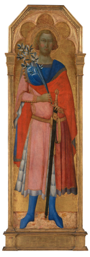 Detail of St. Victor, c.1350 by Master of the Palazzo Venezia Madonna