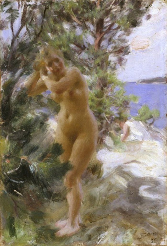 Detail of After the Bath, 1895 by Anders Leonard Zorn