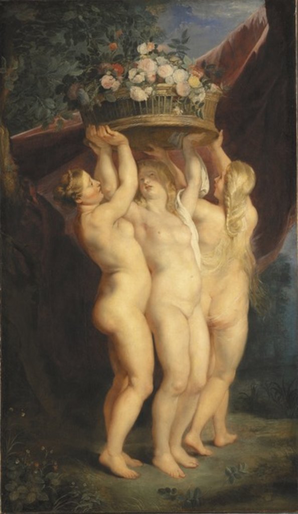 Detail of The Three Graces, 1620-1625 by Peter Paul (studio of) Rubens