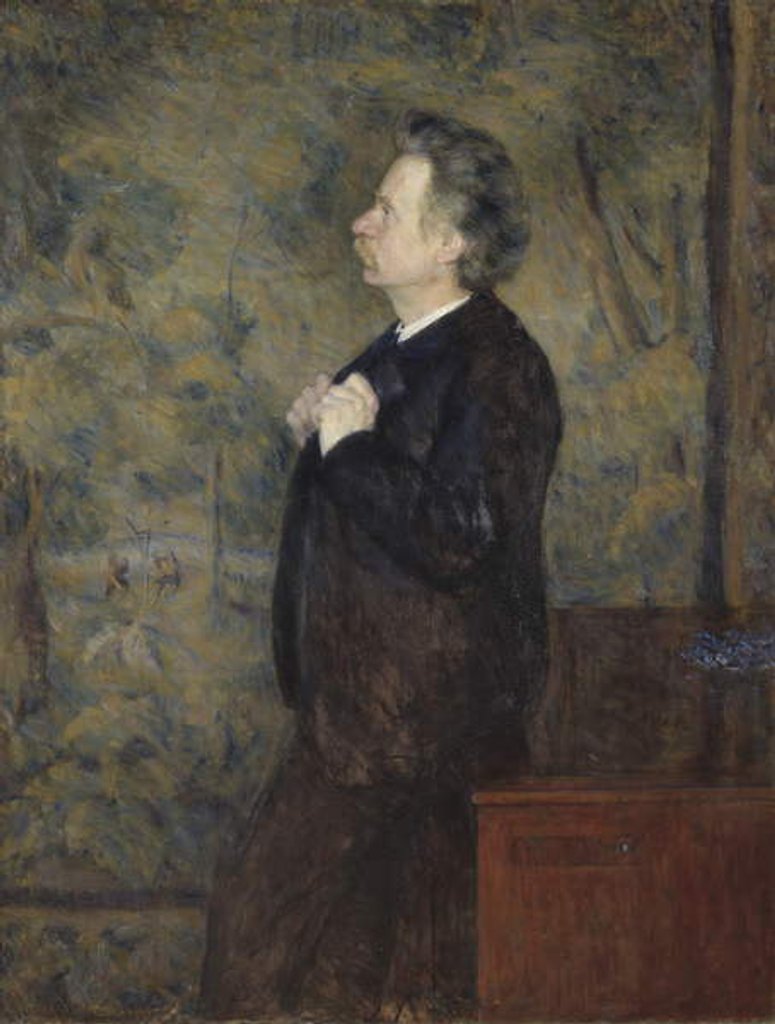 Detail of Edvard Grieg, 1892 by Erik Theodor Werenskiold