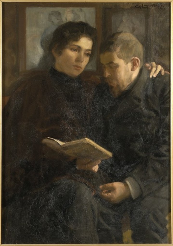 Detail of A Poem, 1902 by Gustaf Lagerstrom