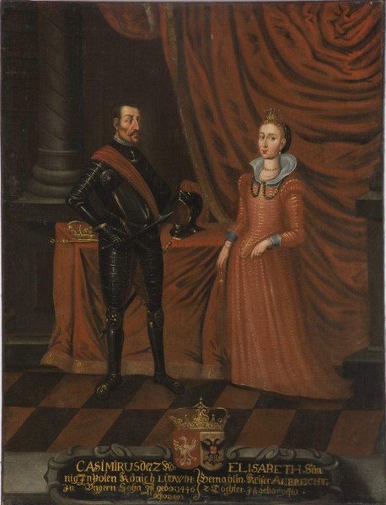 Detail of Casimir and Elizabeth by Anonymous