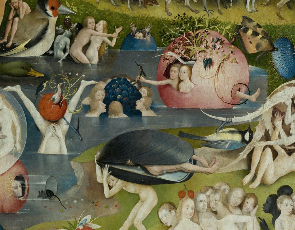 Detail of The Garden of Earthly Delights, 1490-1500 by Hieronymus Bosch