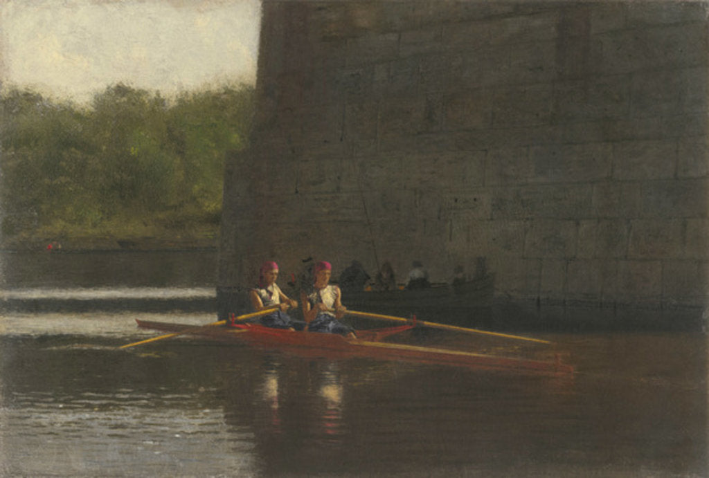 Detail of The Oarsmen, 1874 by Thomas Cowperthwait Eakins