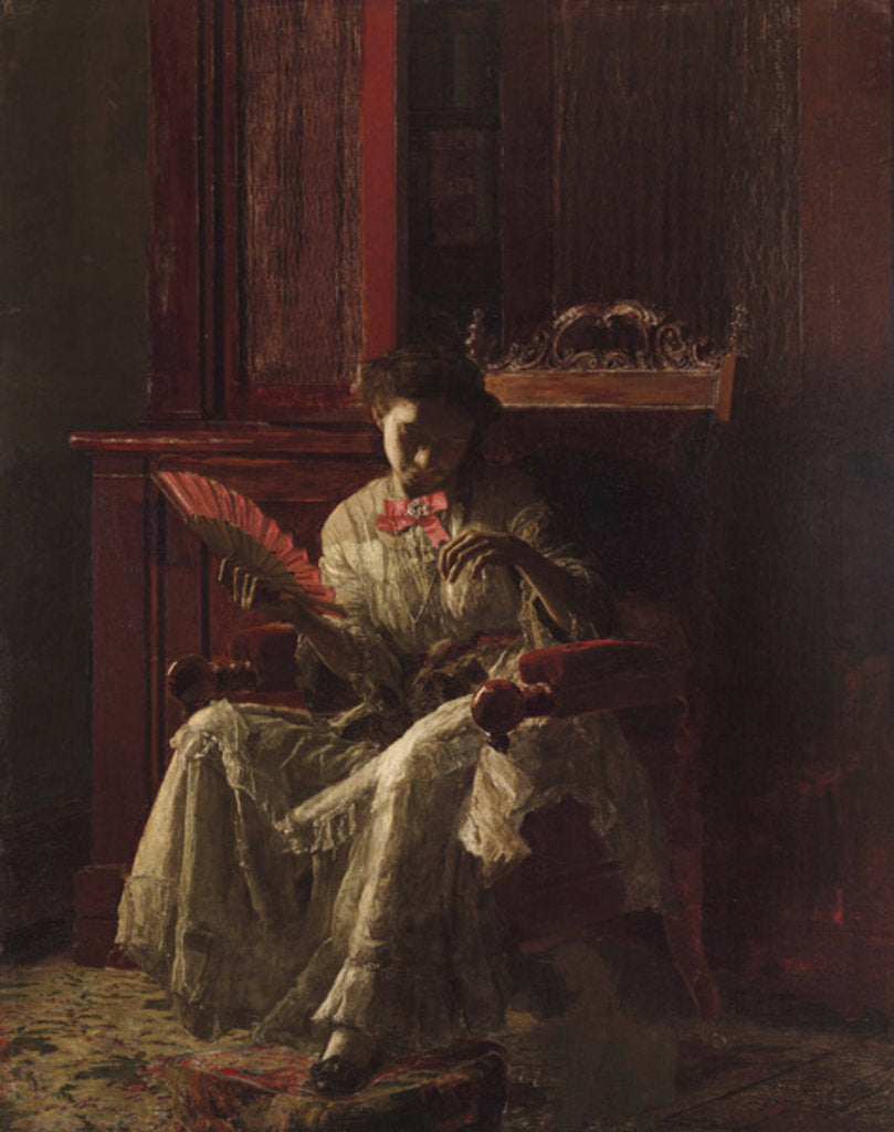 Detail of Kathrin,1872 by Thomas Cowperthwait Eakins