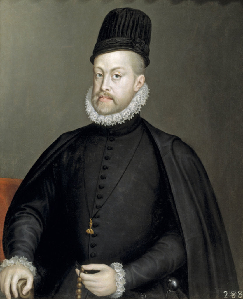 Detail of Philip II, 1573 by Sofonisba Anguissola