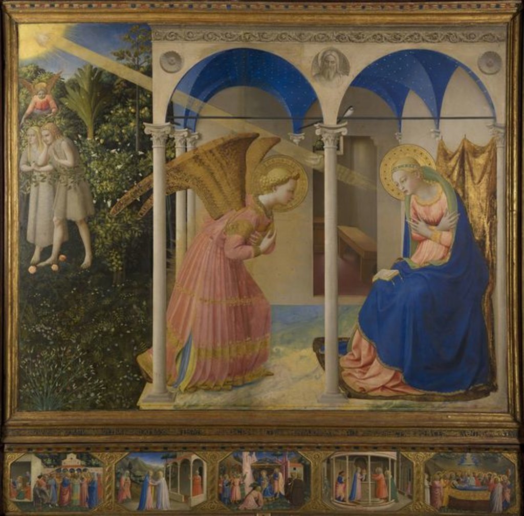 Detail of The Annunciation, 1425-8 by Fra Angelico