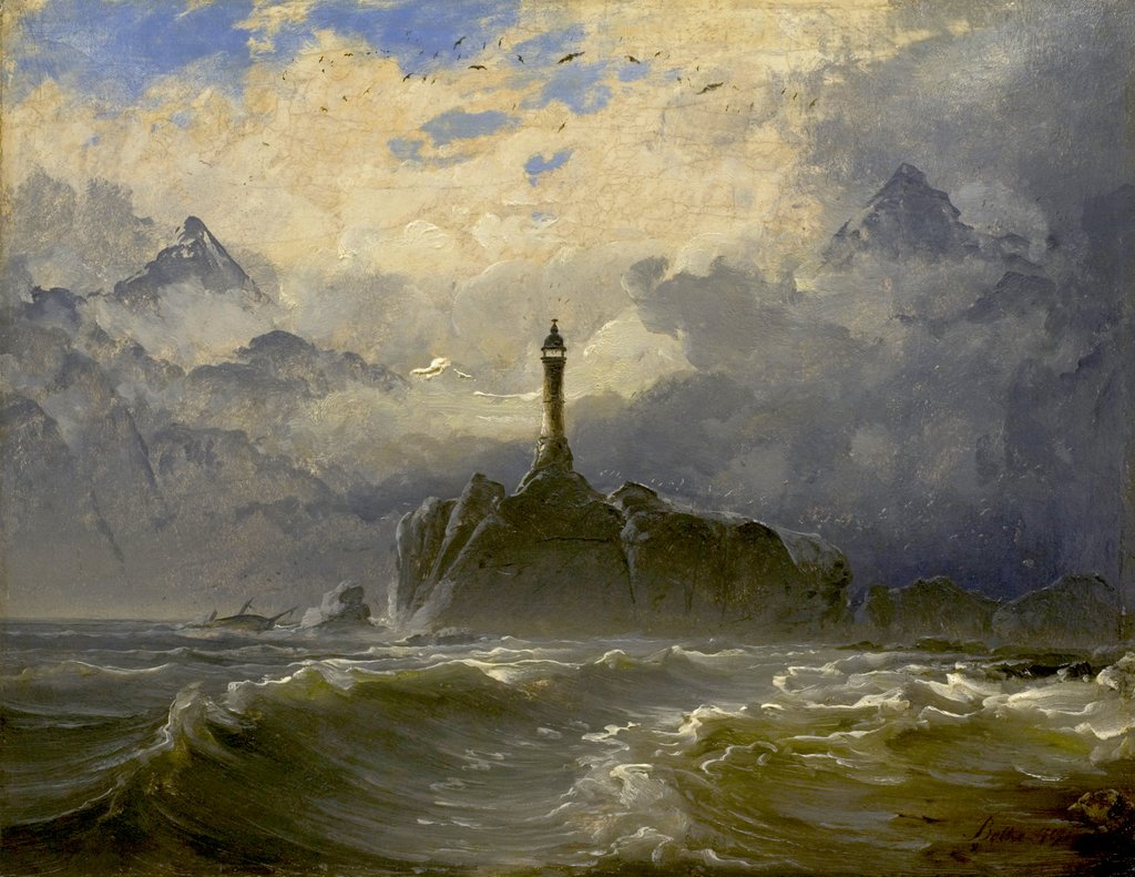 Detail of Seascape, 1849 by Peder Balke