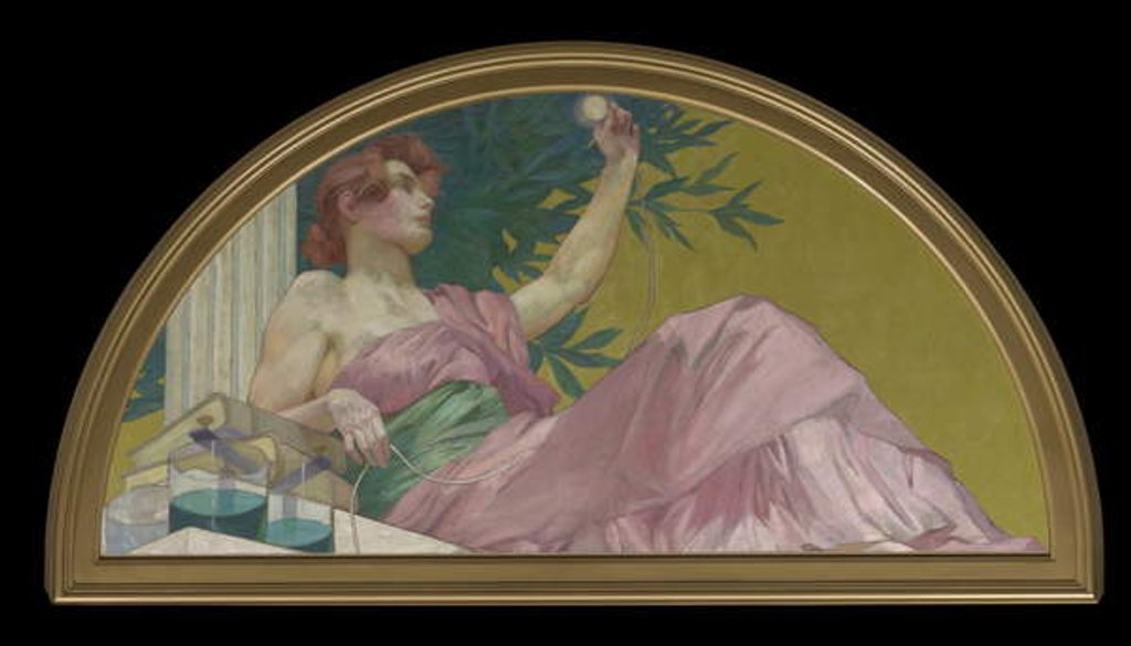Detail of Muse of Electricity, 1893 by Henry Siddons Mowbray