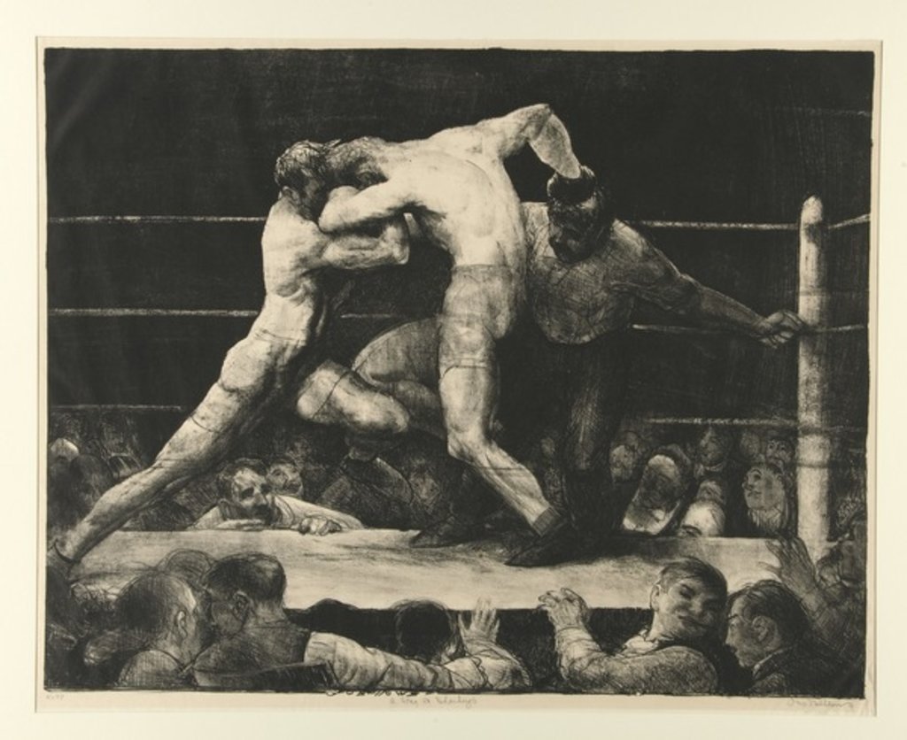 Detail of A Stag at Sharkey’s, 1916 by George Wesley Bellows