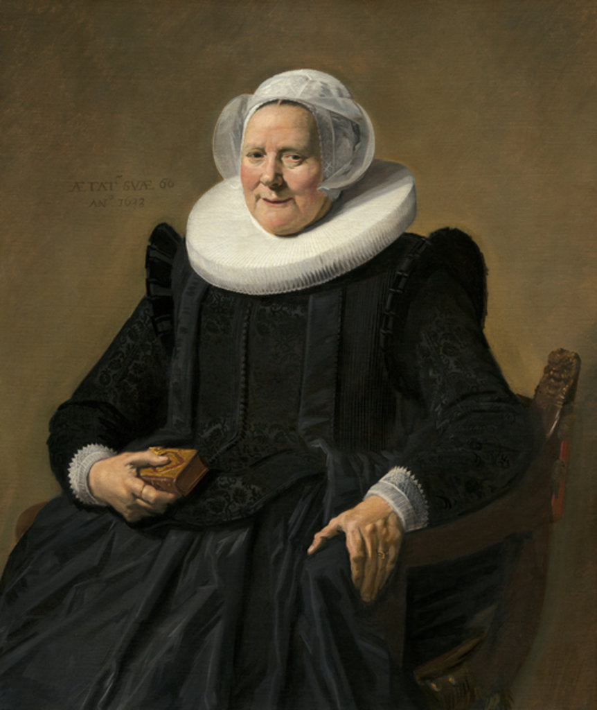 Detail of Portrait of an Elderly Lady, 1633 by Frans Hals