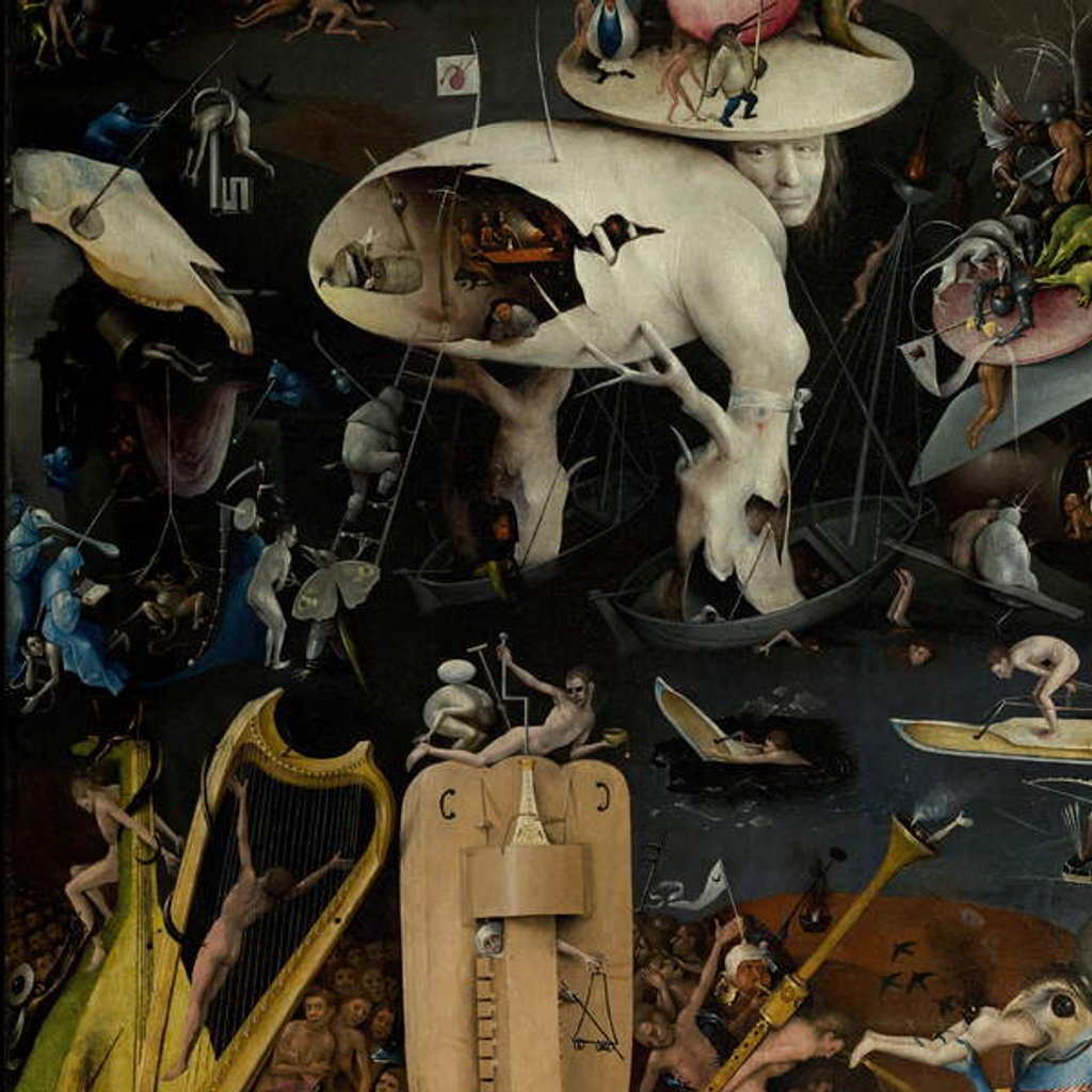 Detail of The Garden of Earthly Delights, 1490-1500 by Hieronymus Bosch