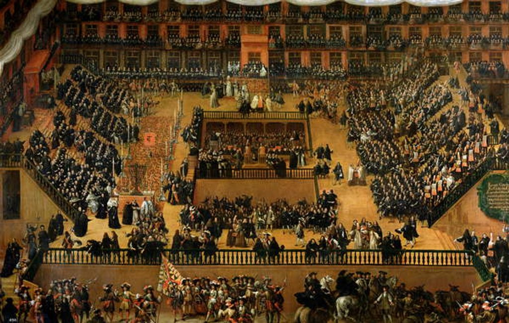 Detail of Auto de Fe in the Plaza Mayor, Madrid, 1683 by Francisco Rizi or Ricci