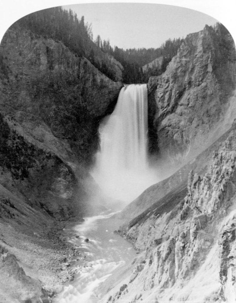 Detail of Great Falls of the Yellowstone, 360 feet, c.1883 by Frank Jay Haynes