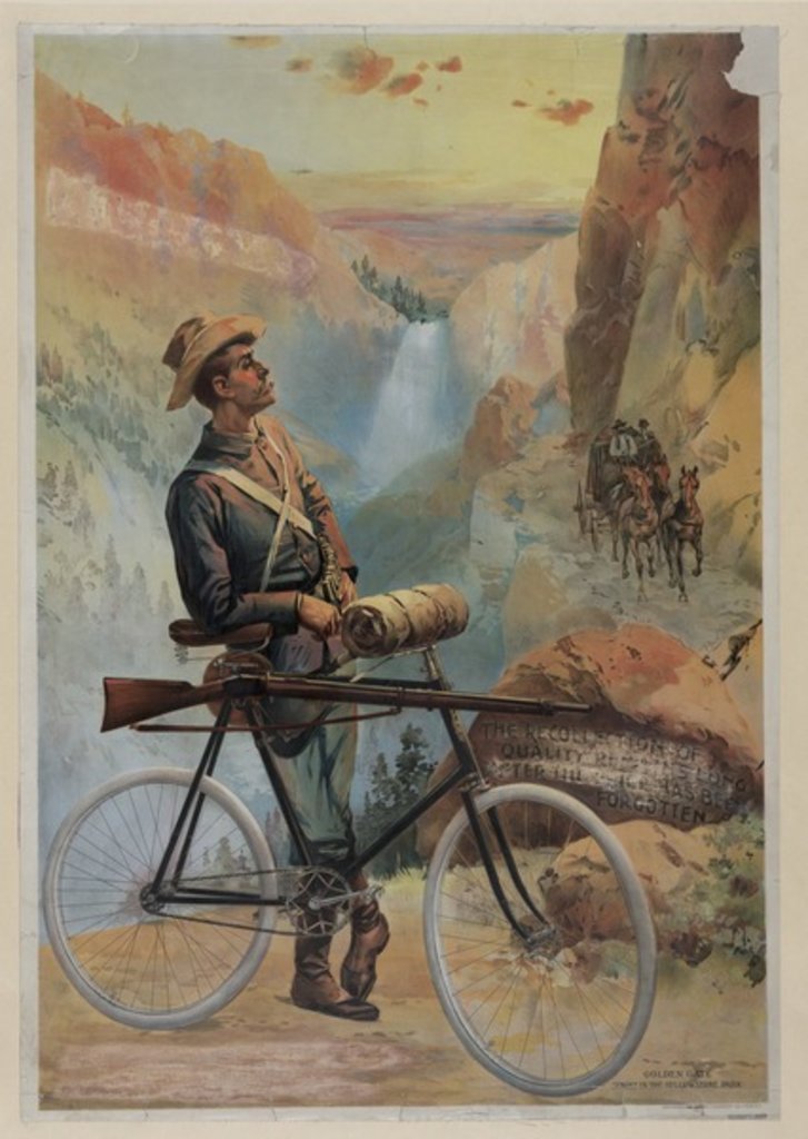 Detail of Golden Gate, sunset in the Yellowstone Park, c.1897 by Major and Knapp Sarony