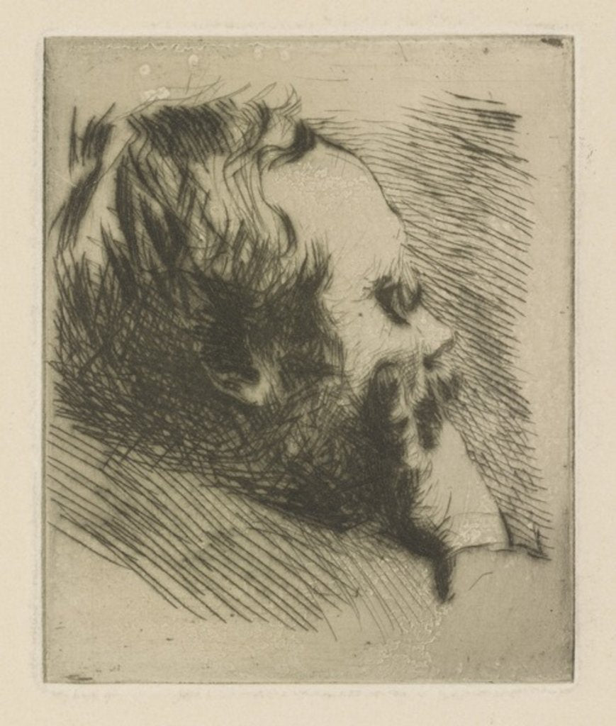 Detail of Portrait of Edgar Degas, 1875 by Giuseppe or Joseph de Nittis