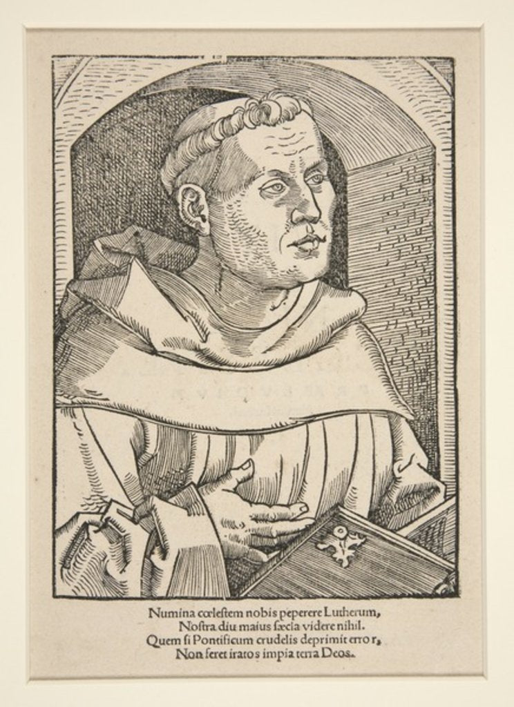 Detail of Portrait of Martin Luther by German School
