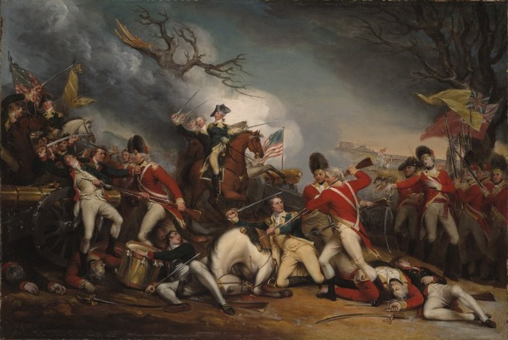 Detail of The Death of General Mercer at the Battle of Princeton, January 3, 1777 by John Trumbull