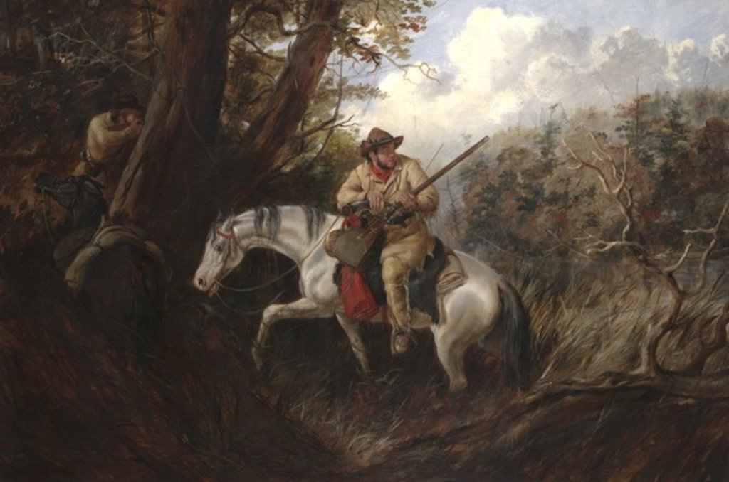 Detail of American Frontier Life, 1852 by Arthur Fitzwilliam Tait