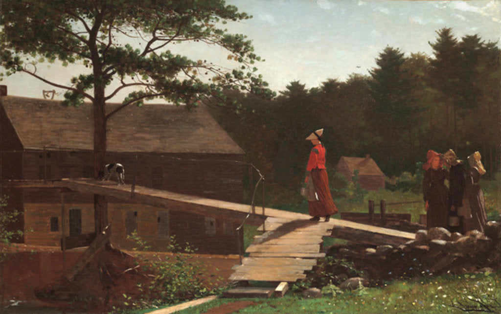 Detail of Old Mill, 1871 by Winslow Homer