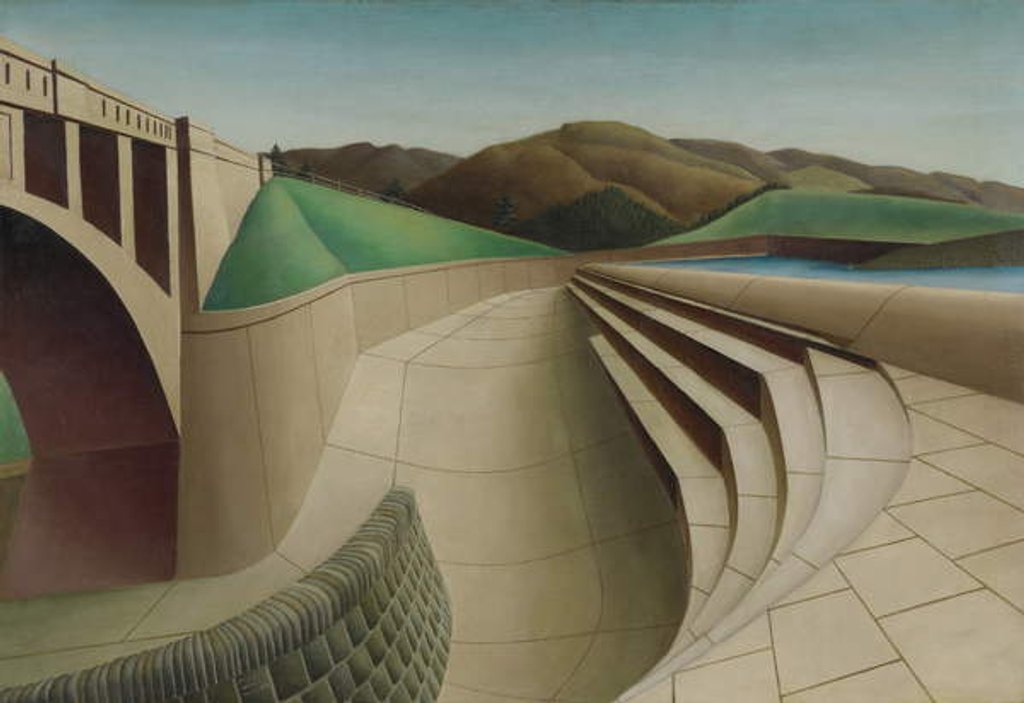 Detail of American Landscape, 1936 by Arnold Wiltz