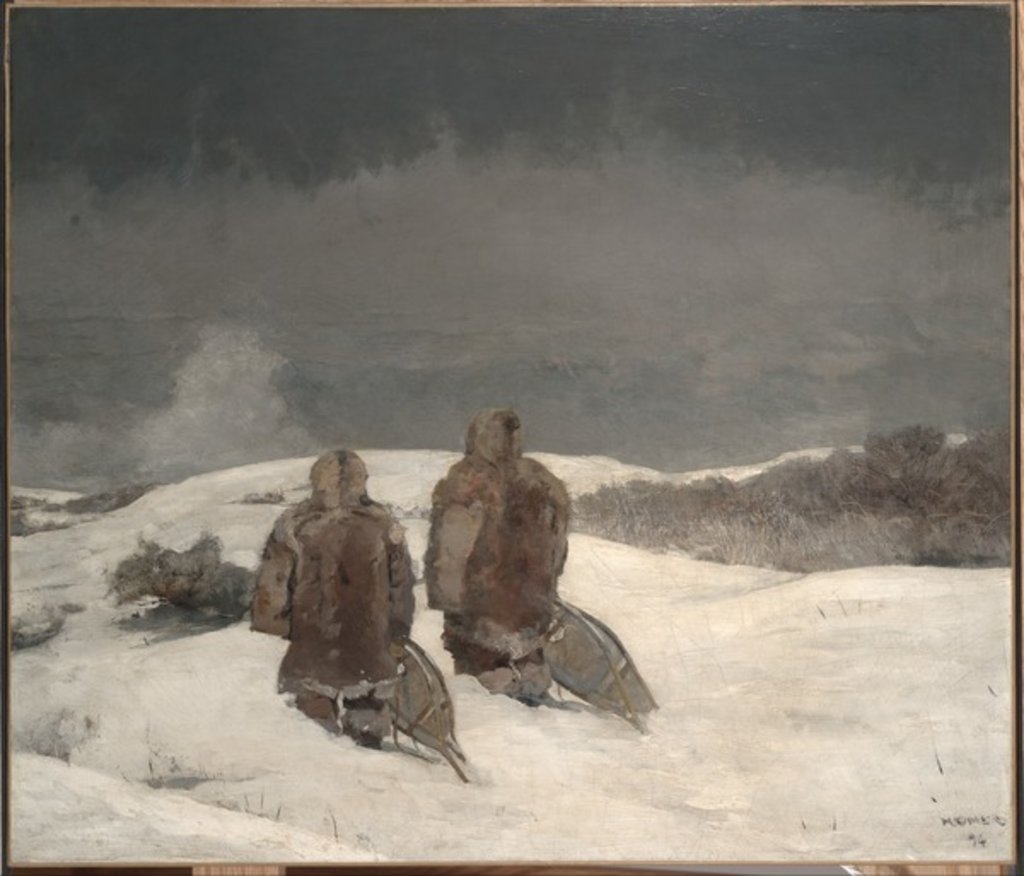 Detail of Below Zero, 1894 by Winslow Homer