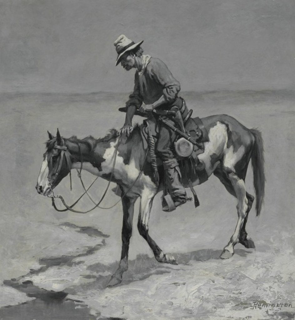 Detail of A Texas Pony, 1889 by Frederic Remington