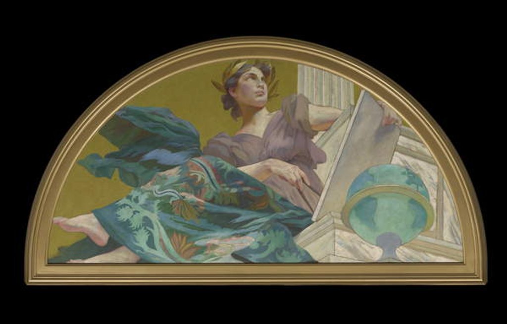 Detail of Muse of Astronomy, 1893 by Henry Siddons Mowbray