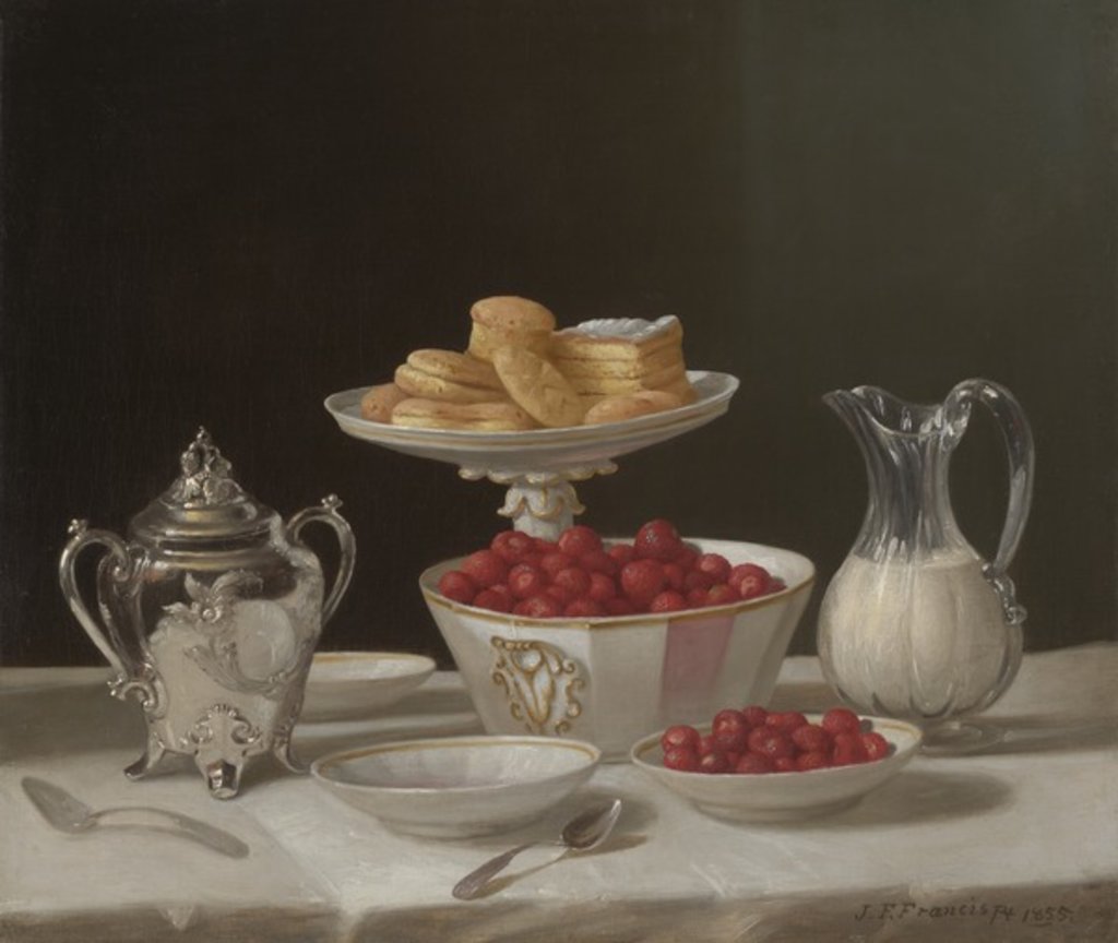 Detail of Dessert Still Life, 1855 by John F. Francis