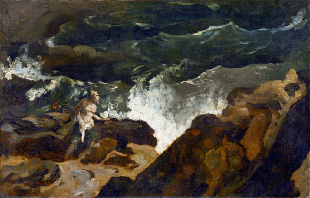 Detail of Shipwrecked on a Beach, c.1822-3 by Theodore Gericault