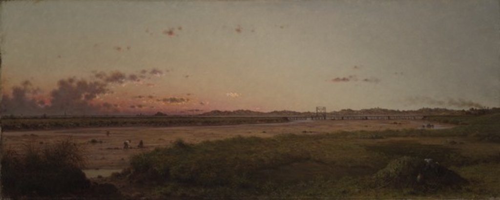 Detail of Lynn Meadows, 1863 by Martin Johnson Heade