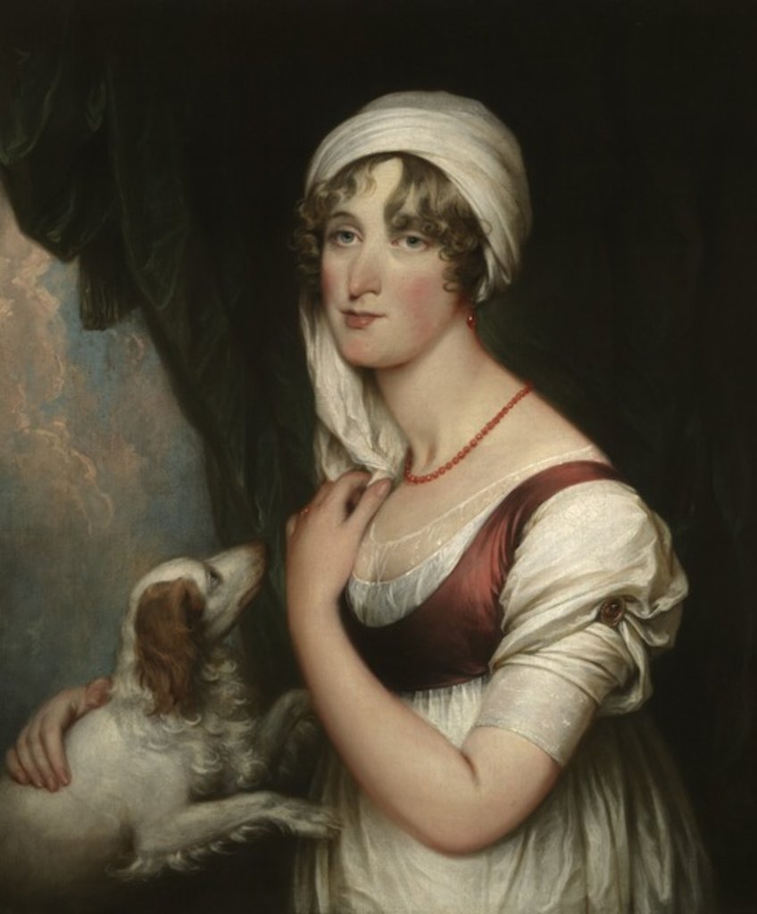 Detail of Sarah Trumbull with a Spaniel, c.1802 by John Trumbull