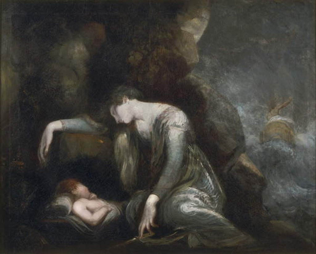 Detail of Danaë and Perseus on Seriphos, 1785-90 by Henry Fuseli