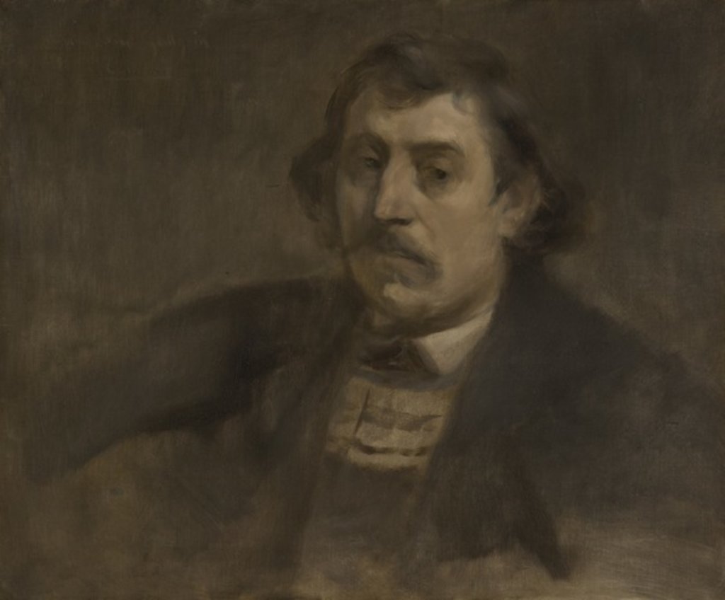 Detail of Portrait of Paul Gauguin, 1891 by Eugene Carriere