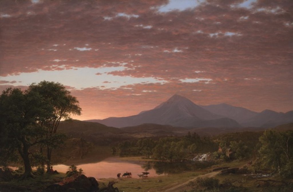 Detail of Mt. Ktaadn, 1853 by Frederic Edwin Church