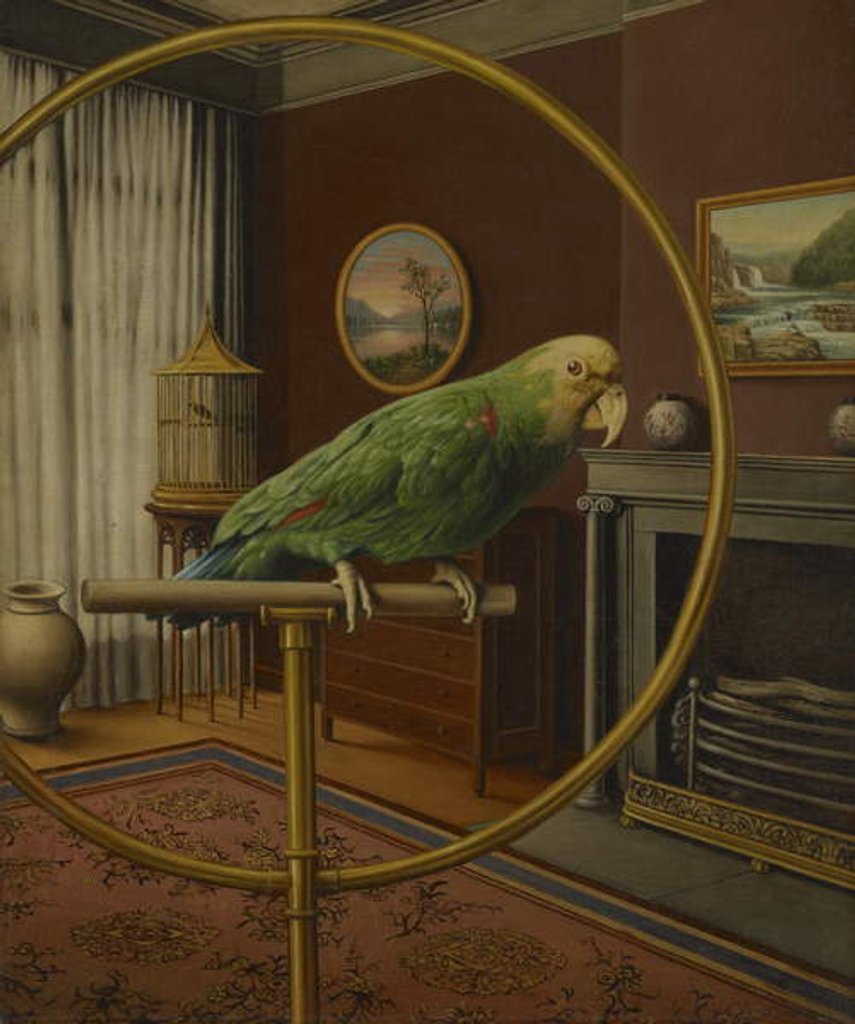 Detail of A Portrait, c.1885-1890 by Levi Wells Prentice