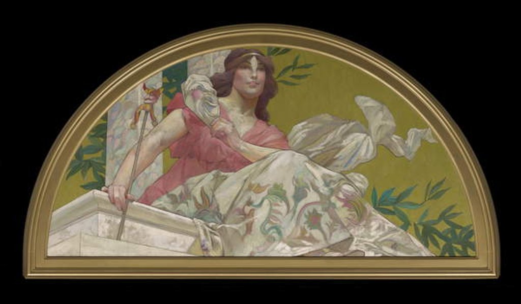 Detail of Muse of Comedy, 1893 by Henry Siddons Mowbray