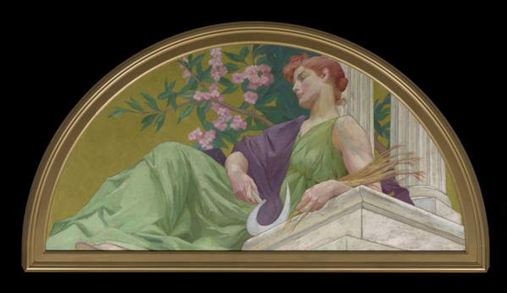 Detail of Muse of Agriculture, 1893 by Henry Siddons Mowbray