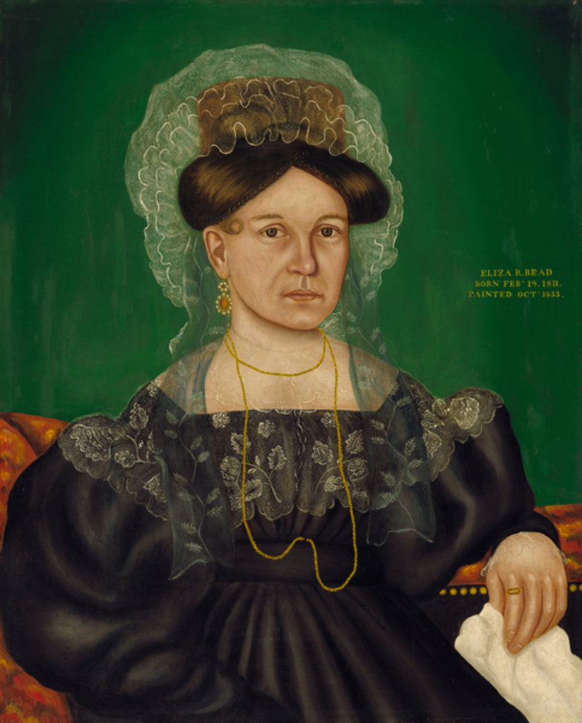 Detail of Eliza R. Read, 1833 by Royall Brewster Smith