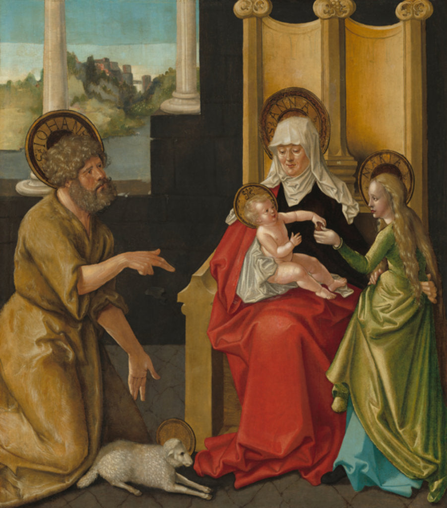 Detail of Saint Anne with the Christ Child, the Virgin, and Saint John the Baptist, c.1511 by Hans Baldung Grien