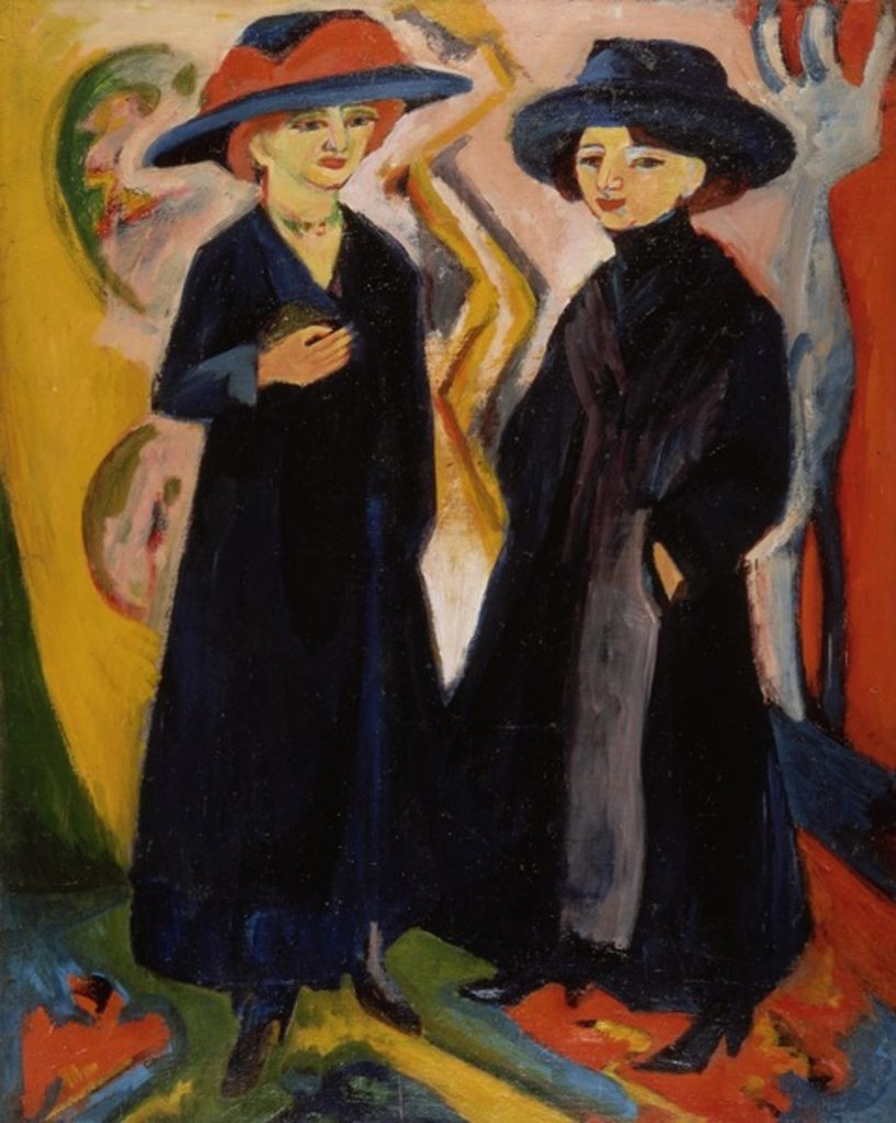 Detail of Two Women, c.1910s by Ernst Ludwig Kirchner